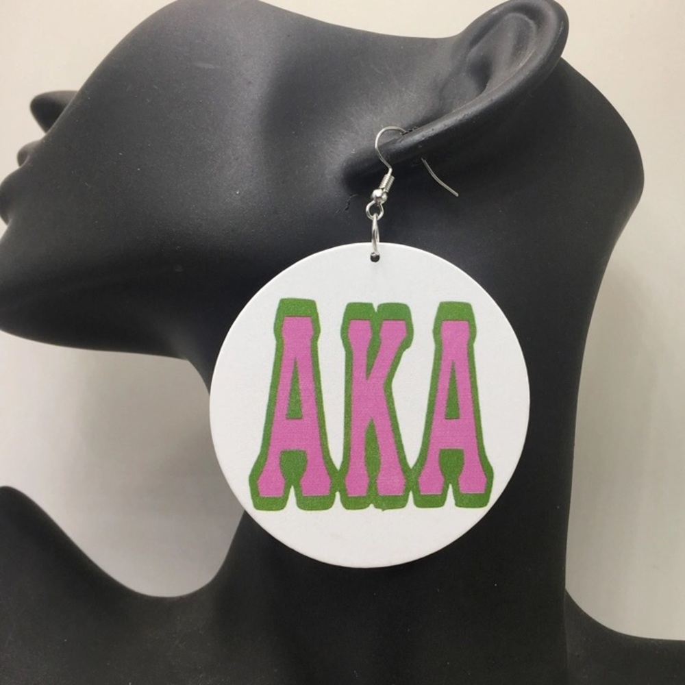 Alpha kappa alpha earrings